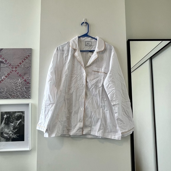 KIP. Premium Cotton Pajama Set in Lily White - Picture 6 of 16